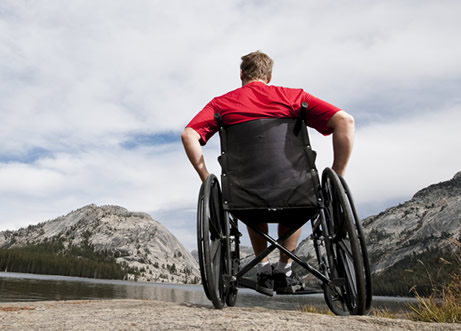 wheelchair user with spinal cord injury